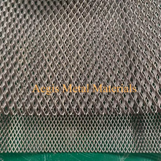 0.6mm 2.7mm 3*6 5*10mm Gr1 Gr2 Titanium Metal Expanded Mesh Sheet